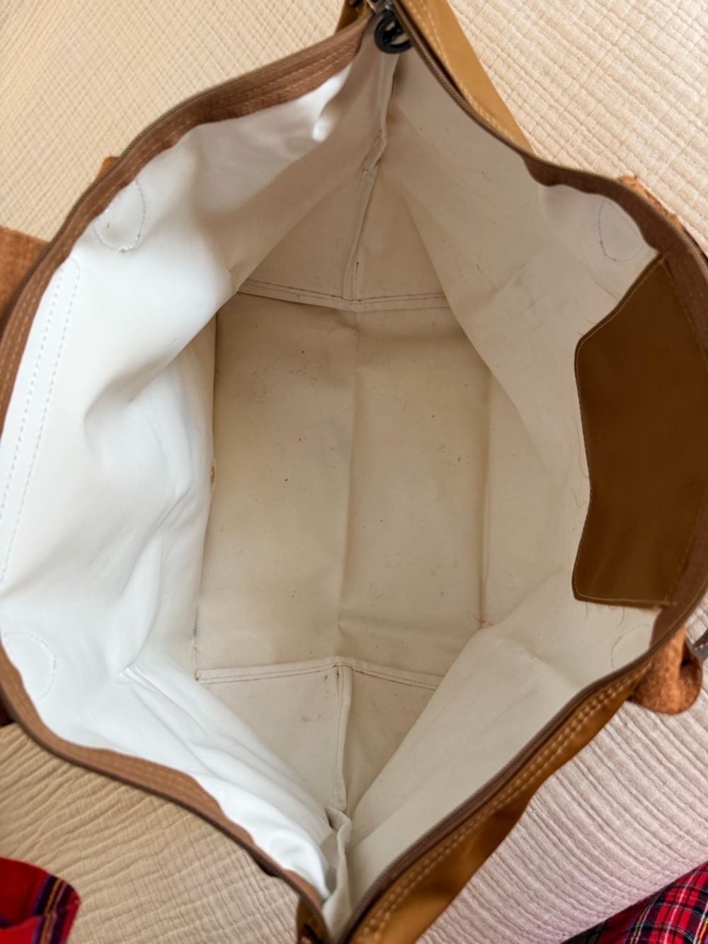 Longchamp Le Pliage Original Medium Tote in fawn/gold - Picture 8 of 10